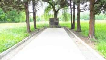 Memorial of the allegd Bunker 1 near the former Birkenau Camp, May 2019