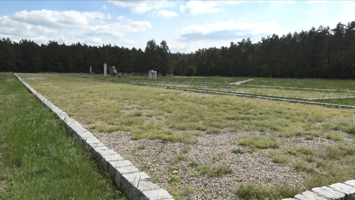 Chelmno, outline of alleged mass grave