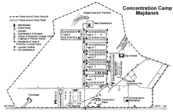 Majdanek, Camp Map