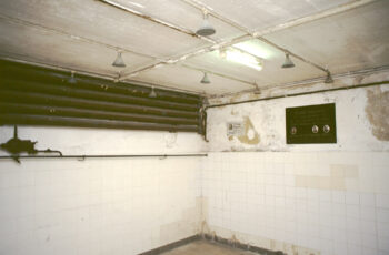 Mauthausen Camp. Inmate Shower Room, alleged Gas Chamber