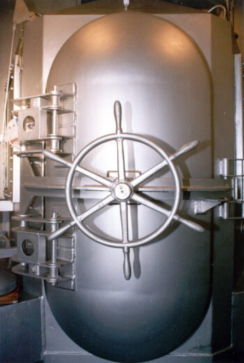 Parchman, Mississippi, homicidal gas chamber door, steel